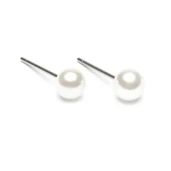 Simply Whispers White Pearl 5mm Stud Earrings Sale
