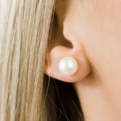 Simply Whispers White Pearl 10mm Stud Earrings Best