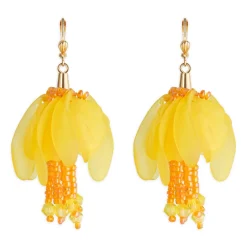 Simply Whispers Yellow Calicanto Dangle Earrings Fashion